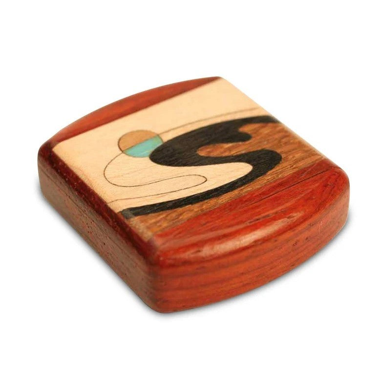 Wave Inlay Secret Box - 2in Flat Wide