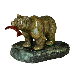 McNeil Brown Bear #37 Soapstone Carving