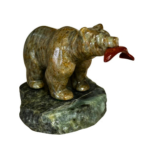 McNeil Brown Bear #37 Soapstone Carving