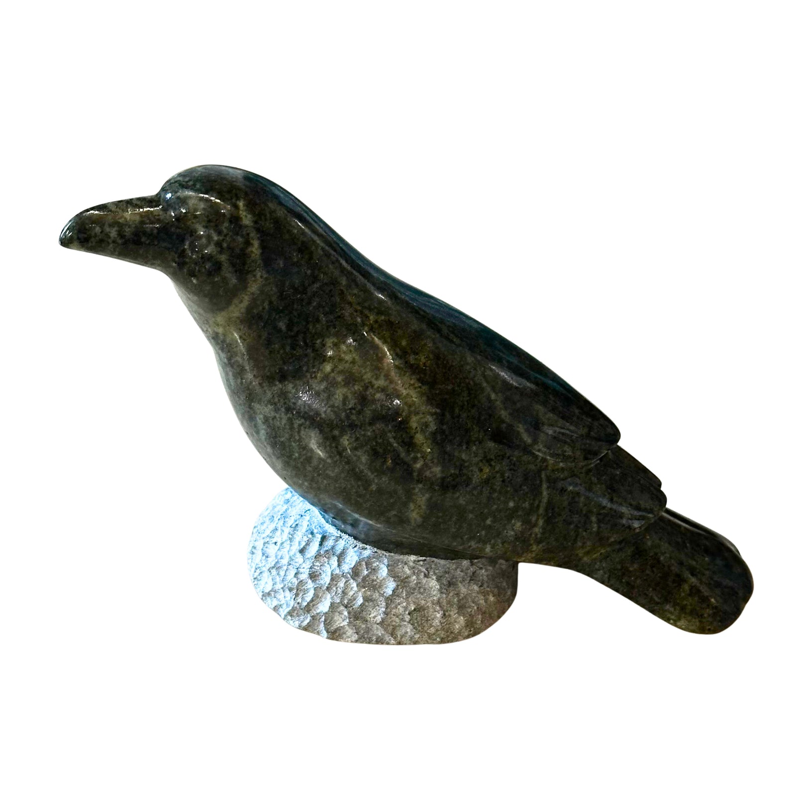 Raven #10 Soapstone Carving