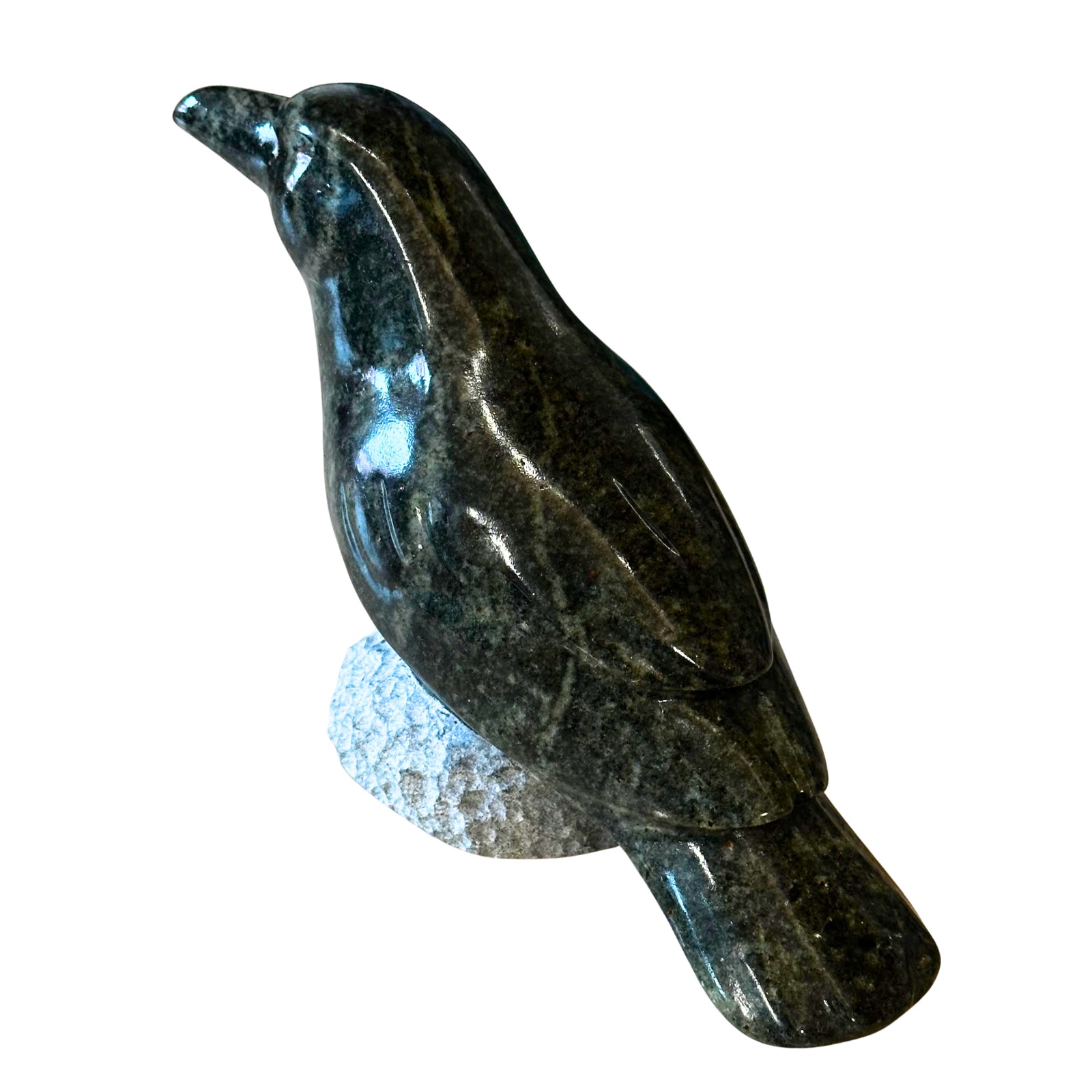 Raven #10 Soapstone Carving