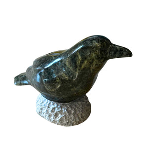 Raven #10 Soapstone Carving