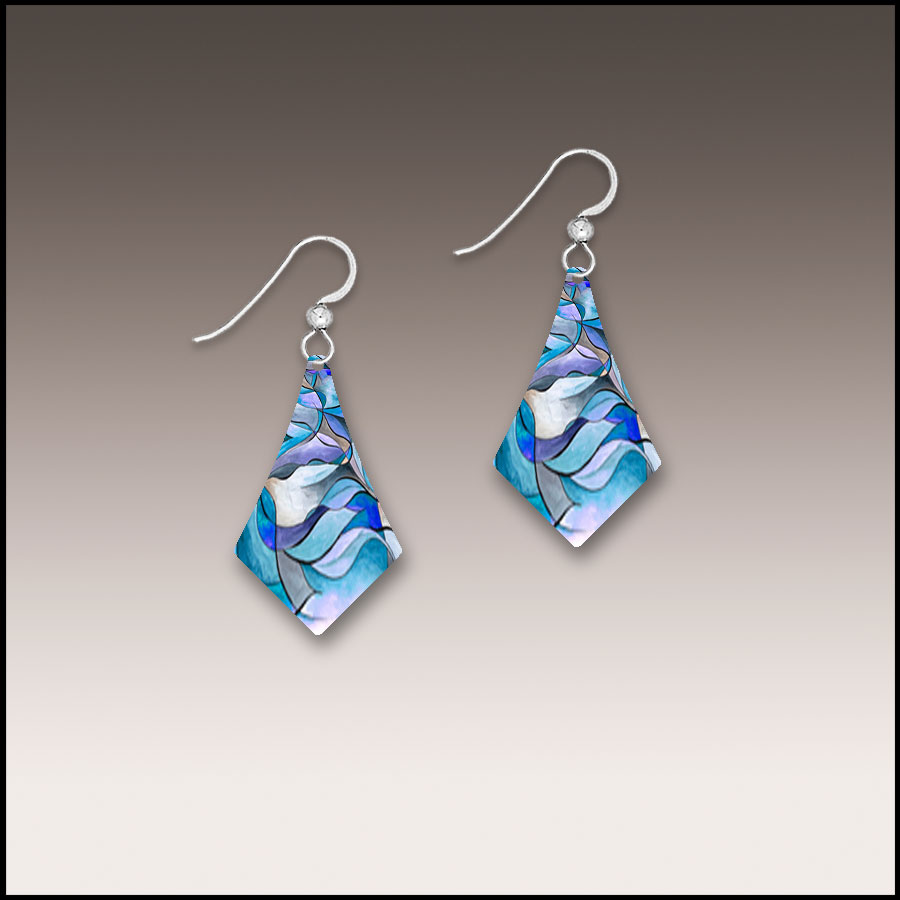 Ocean Waves Sterling Sliver Earrings