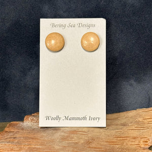 Circle Post Ivory Earring