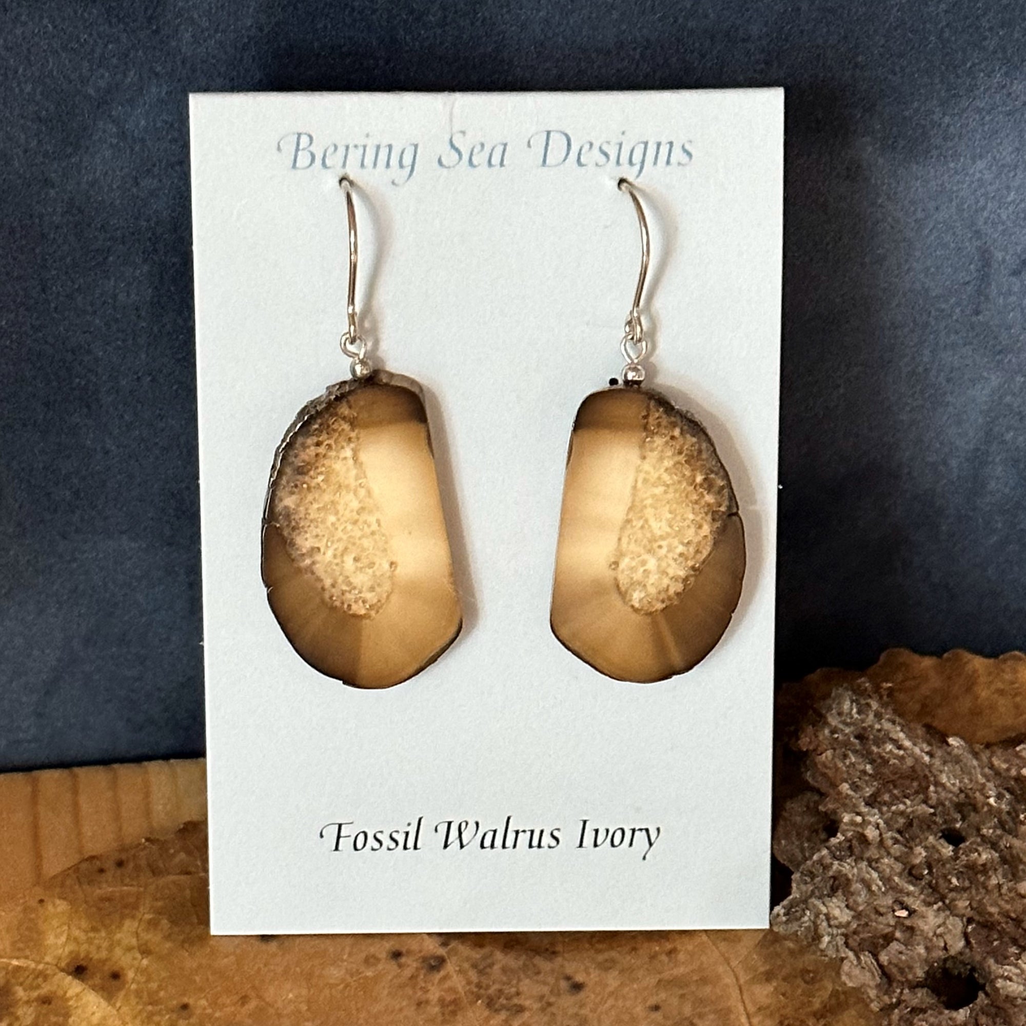 Walrus Ivory Dangle Earrings