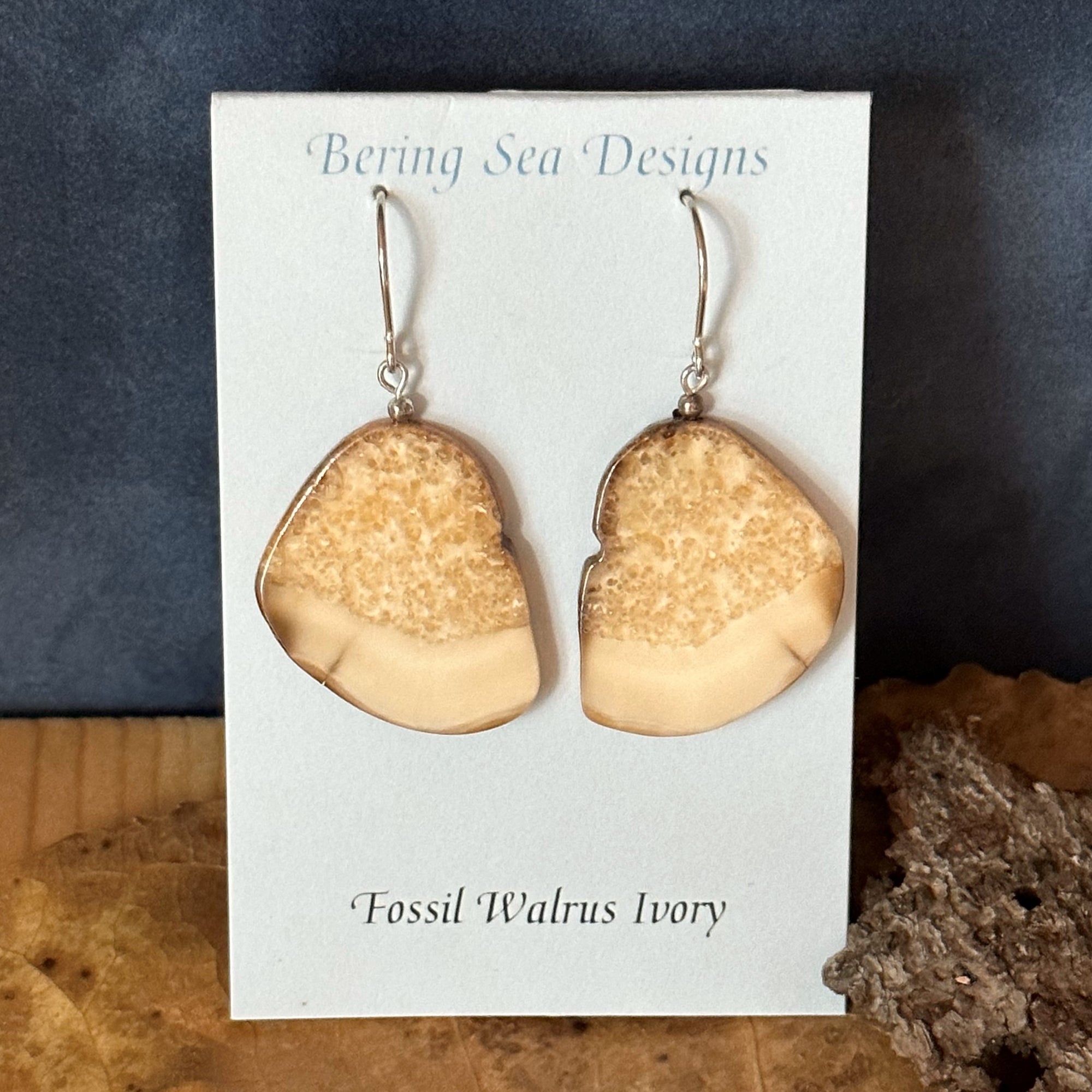 Walrus Ivory Dangle Earrings