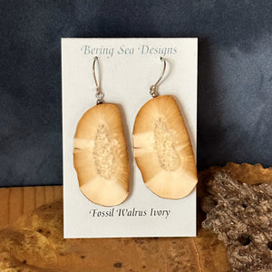 Walrus Ivory Dangle Earrings