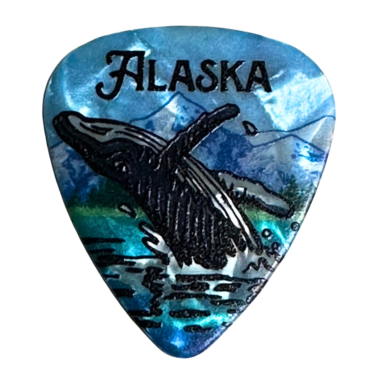 Alaska Breeching Whale Guitar Pick