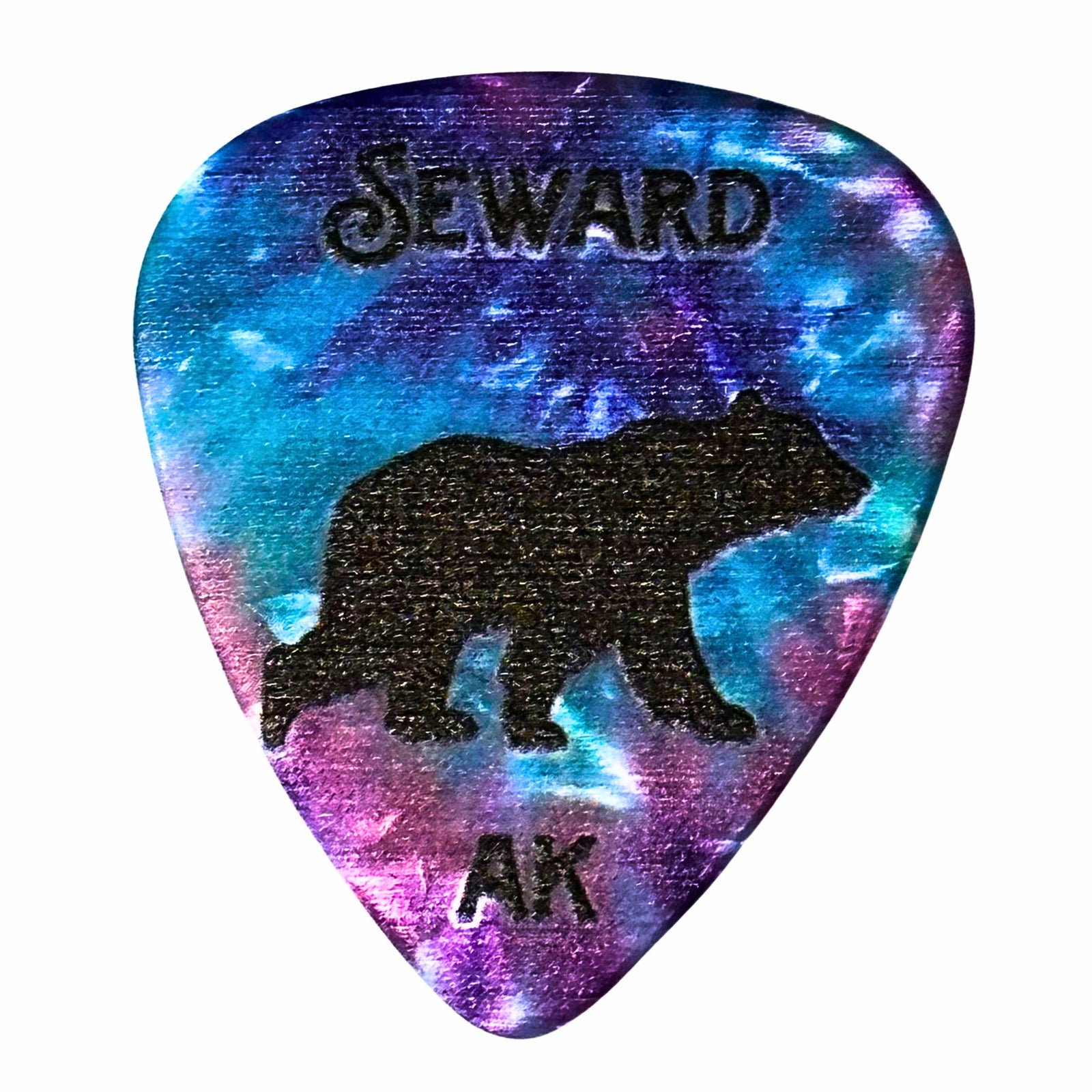 Alaska Tie Dyed Bear Guitar Pick