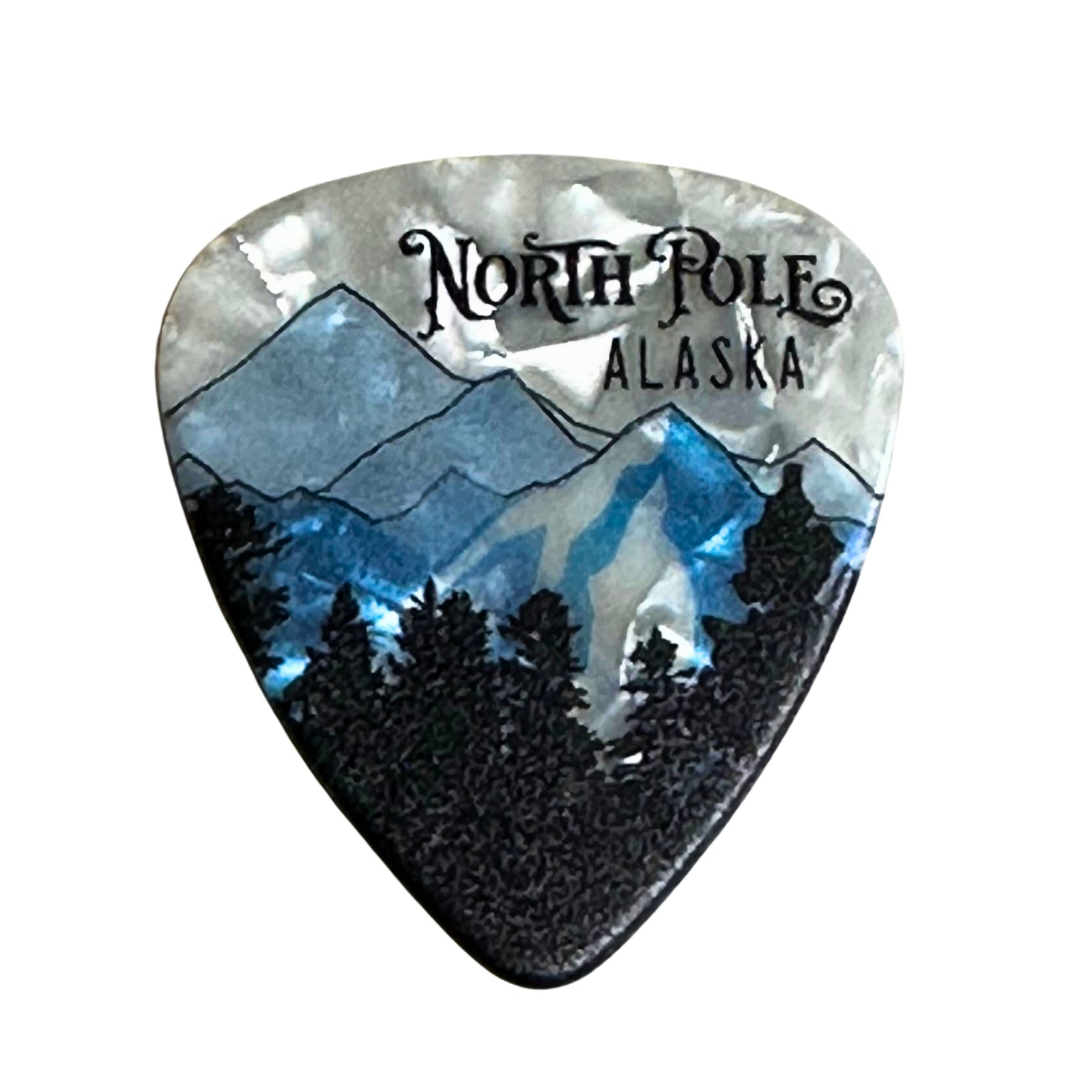 Alaska North Pole Mountain Guitar Pick