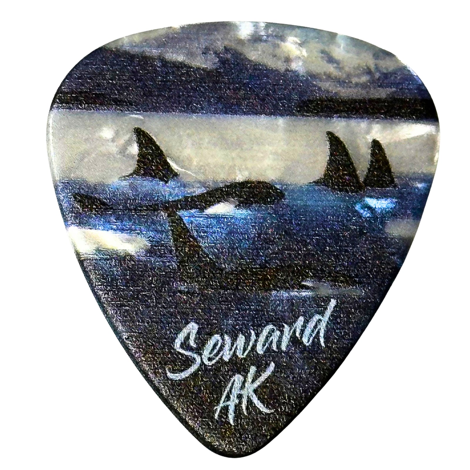 Alaska Orca Pod Guitar Pick