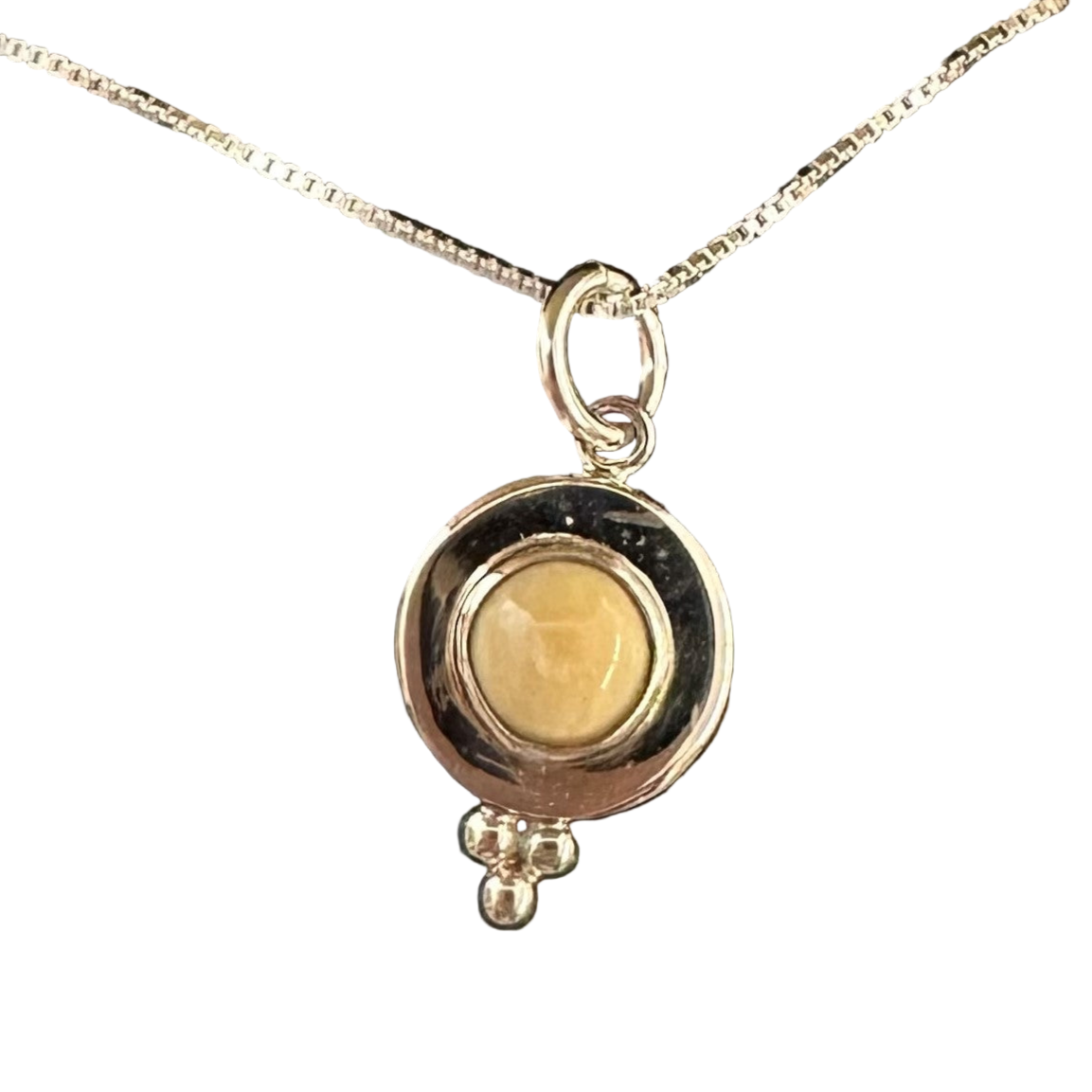 Three Dots Mammoth Ivory Pendant