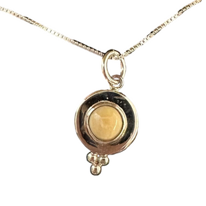 Three Dots Mammoth Ivory Pendant