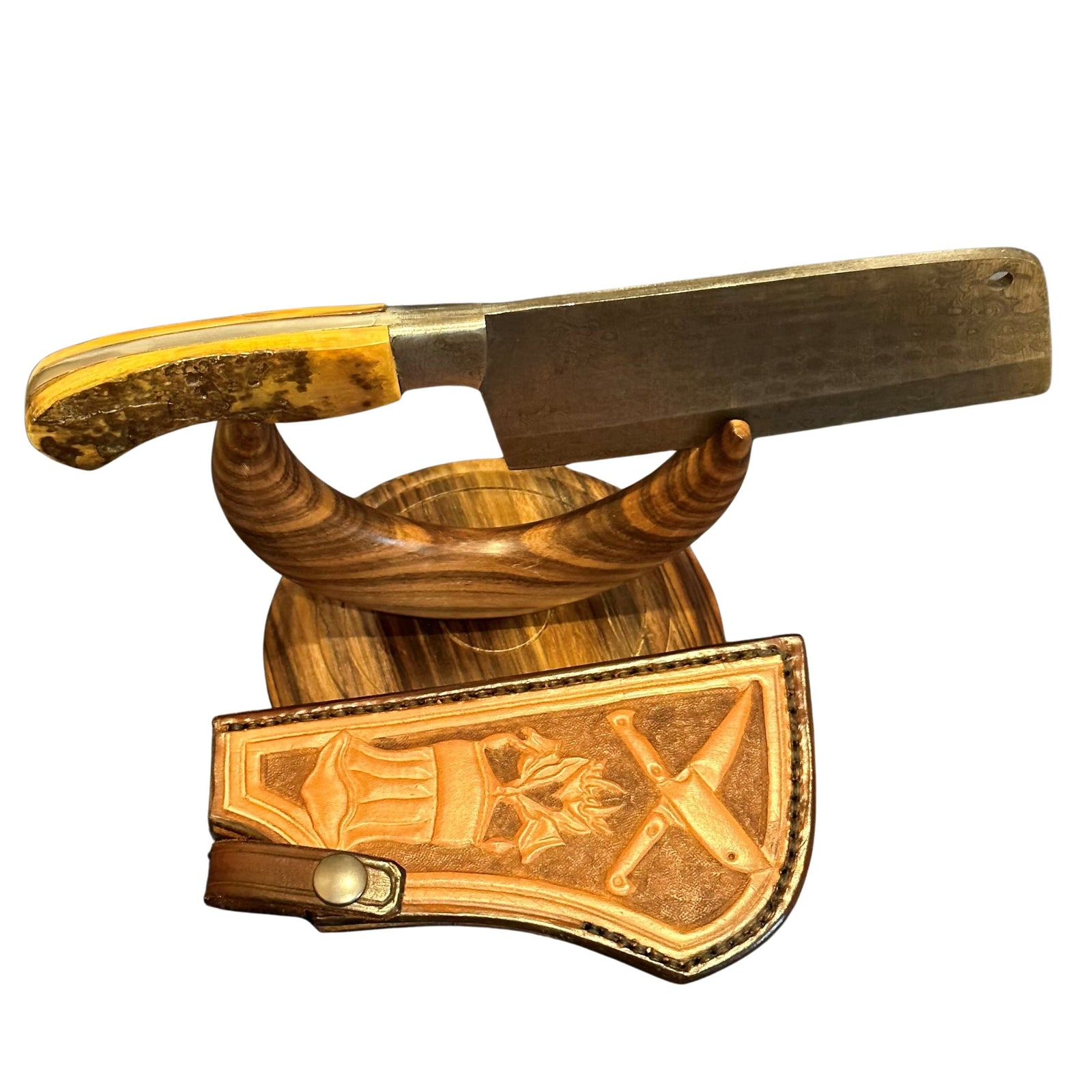 Ursa Damascus Cleaver