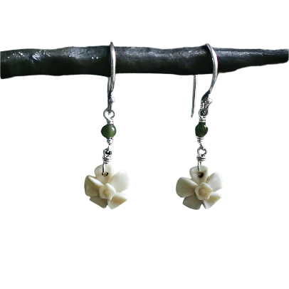 Forget Me Not Mammoth Ivory Earrings