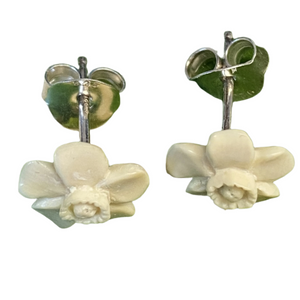 Forget Me Not Mammoth Ivory Earrings