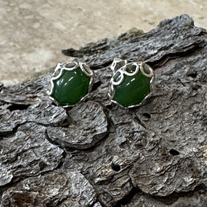 Jade Sterling Silver Earrings