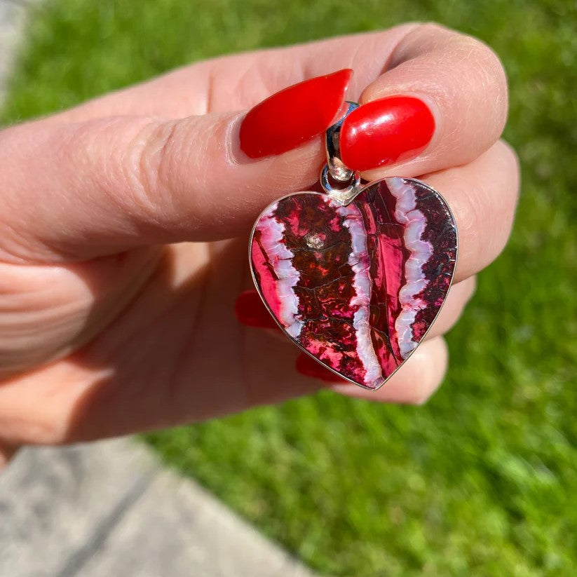 Heart Mammoth Tooth Pendant