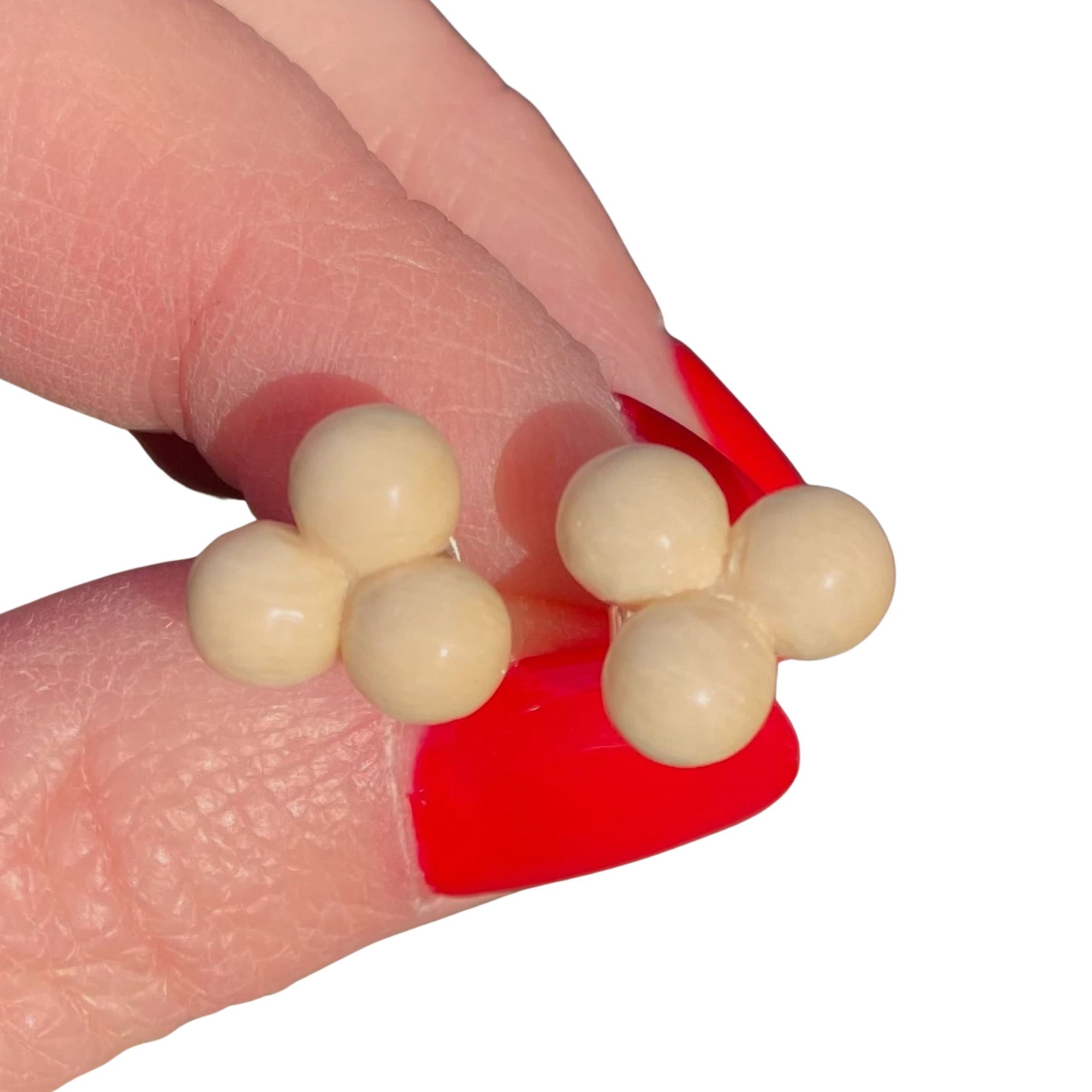 Mammoth Ivory Cluster Earrings