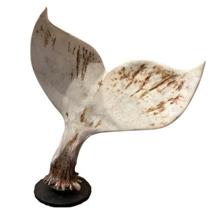 Moose Antler Whale Tail Carvings - Large