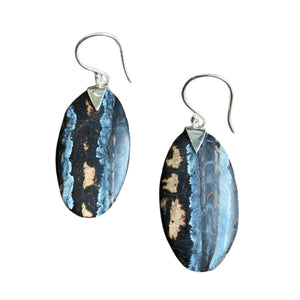 Oval Spike Mammoth Tooth Earrings