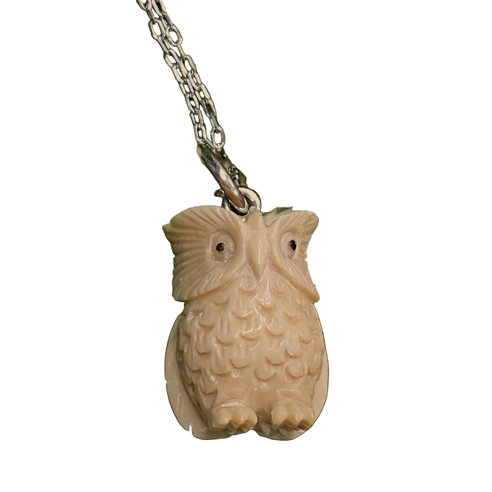 Owl Mammoth Ivory Pendant