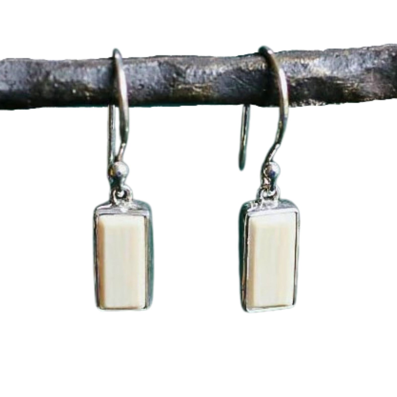 Rectangular Drop Earrings