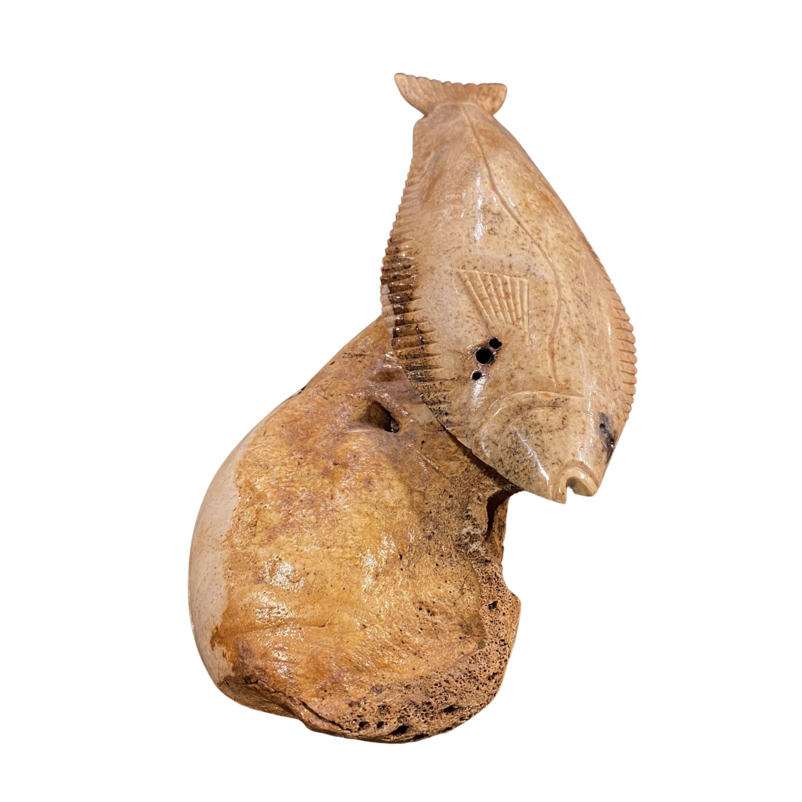 Walrus Jawbone Fish Figurines