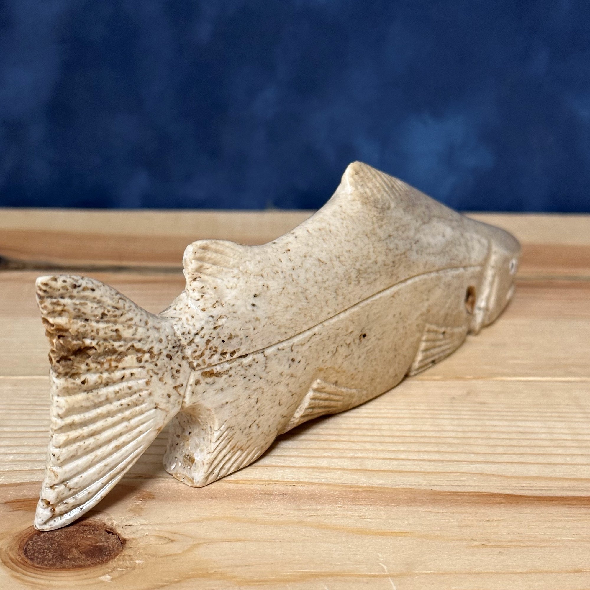 Walrus Jawbone Fish Figurines