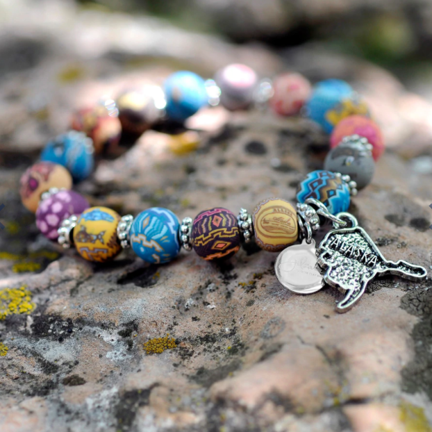 Alaska Destination Clay Beaded Bracelet