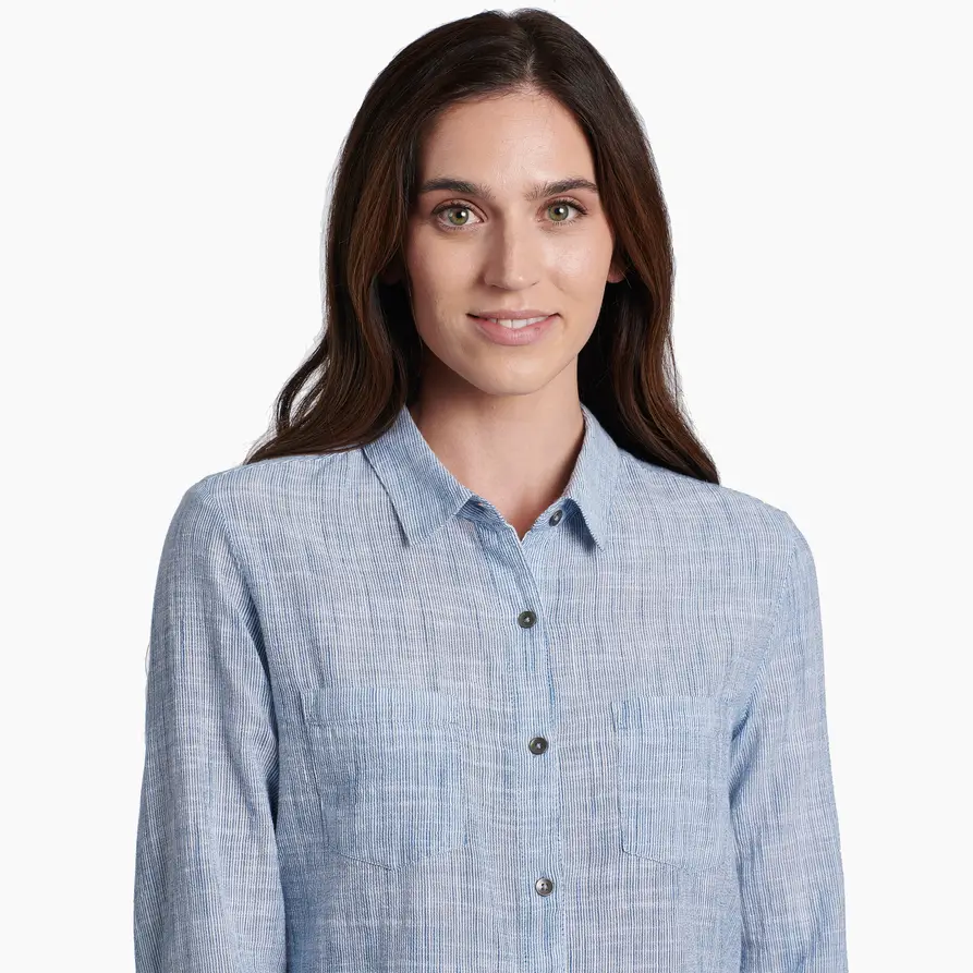 Adele Long Sleeve Shirt - Storm Blue