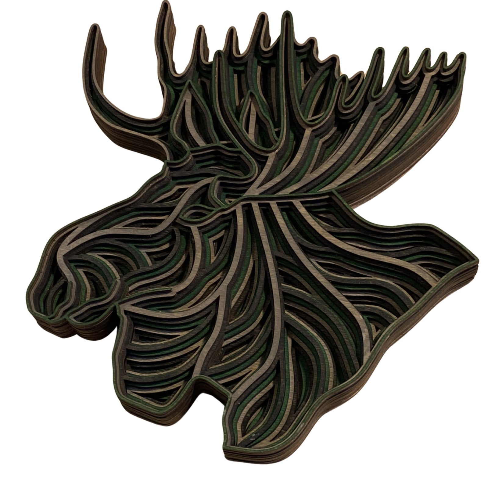 Laser-cut Wood Alaskan Mini Moose