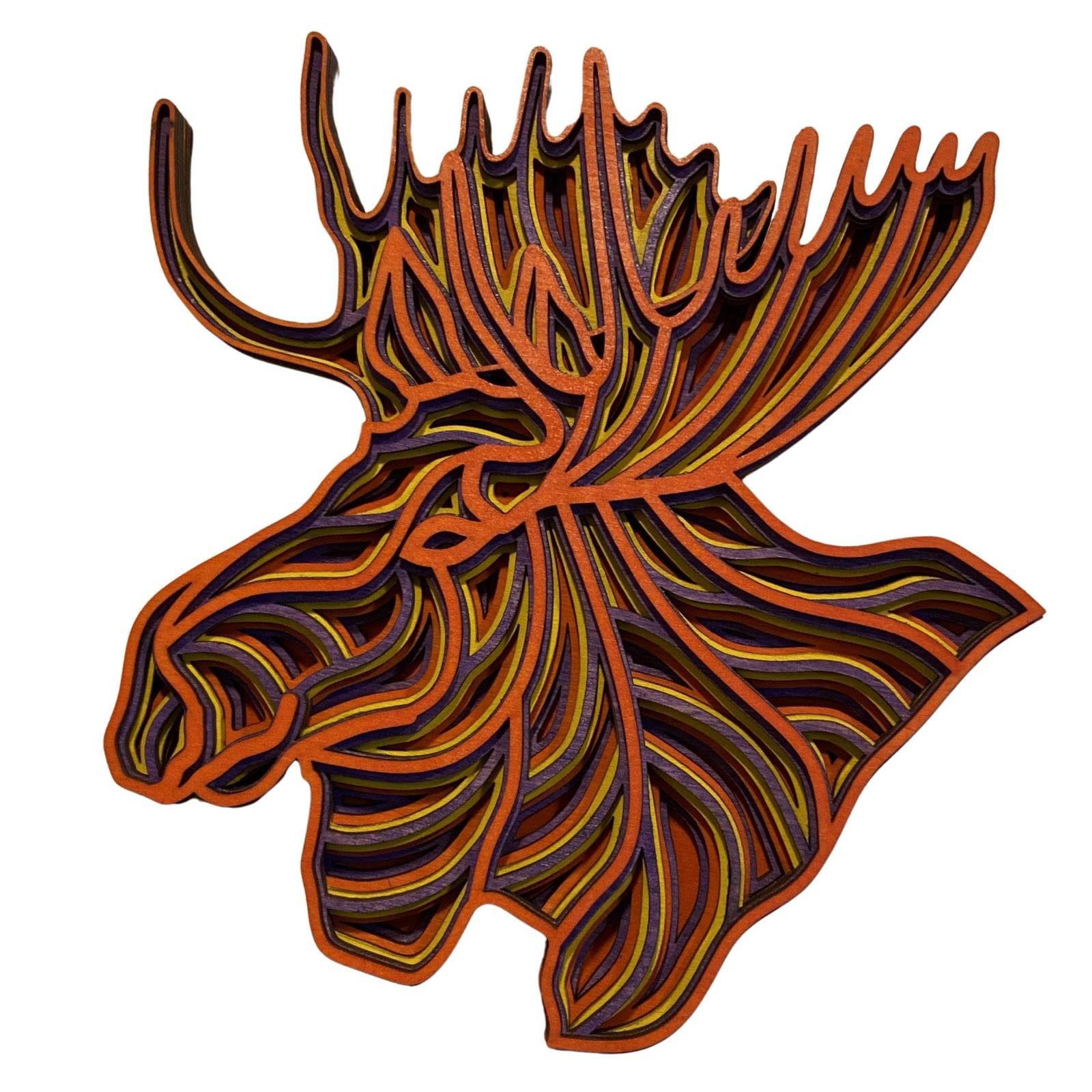 Laser-cut Wood Alaskan Mini Moose