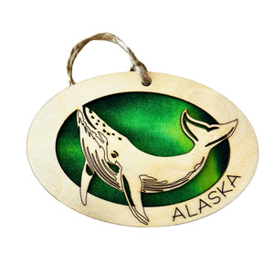 Laser-cut Wood Ornament 2 Layer