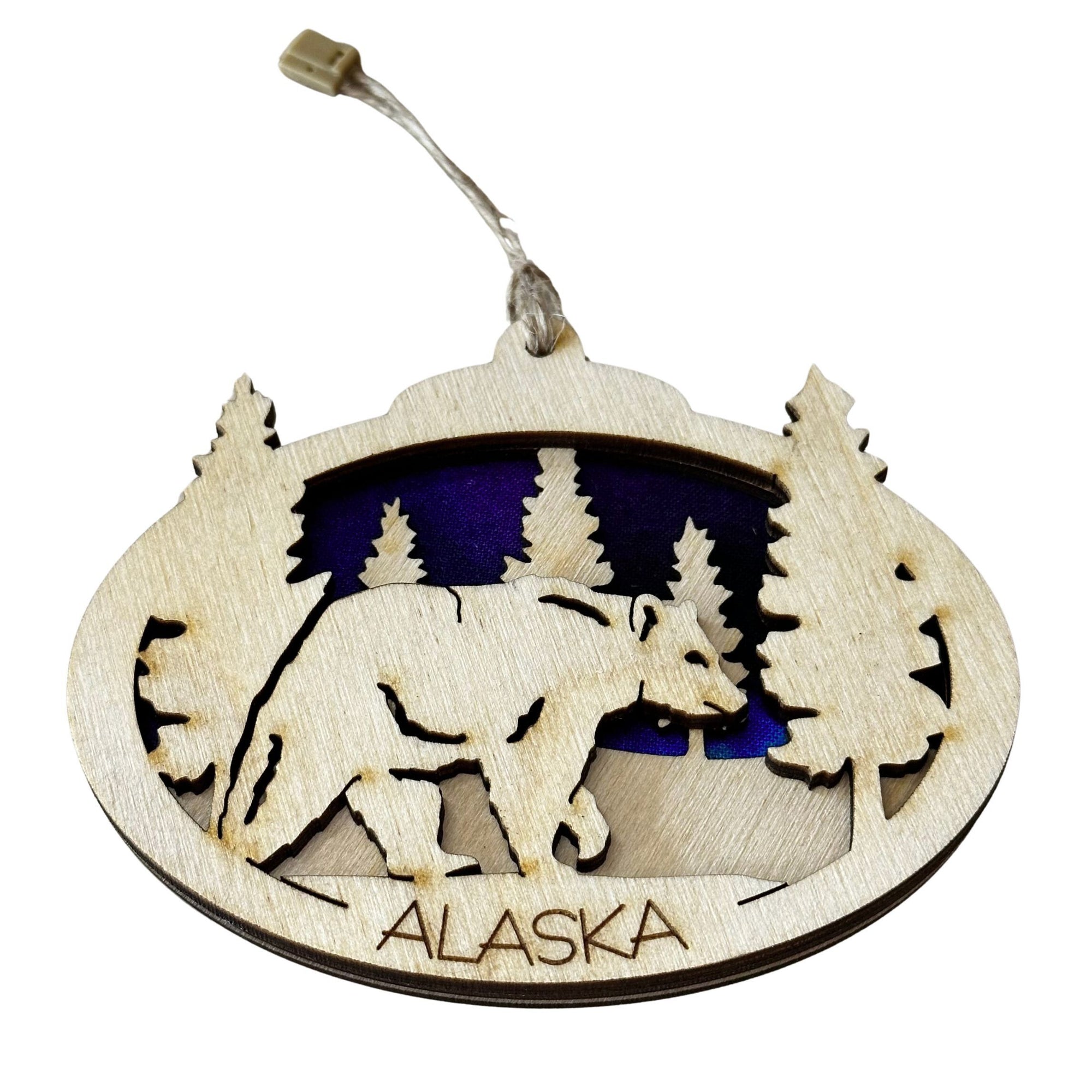 Laser-cut Wood Ornament 3 Layer