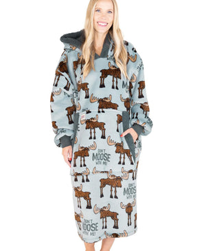 Don't Moose With Me Blanket Hoodie