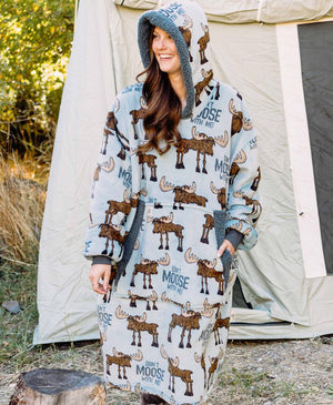 Don't Moose With Me Blanket Hoodie