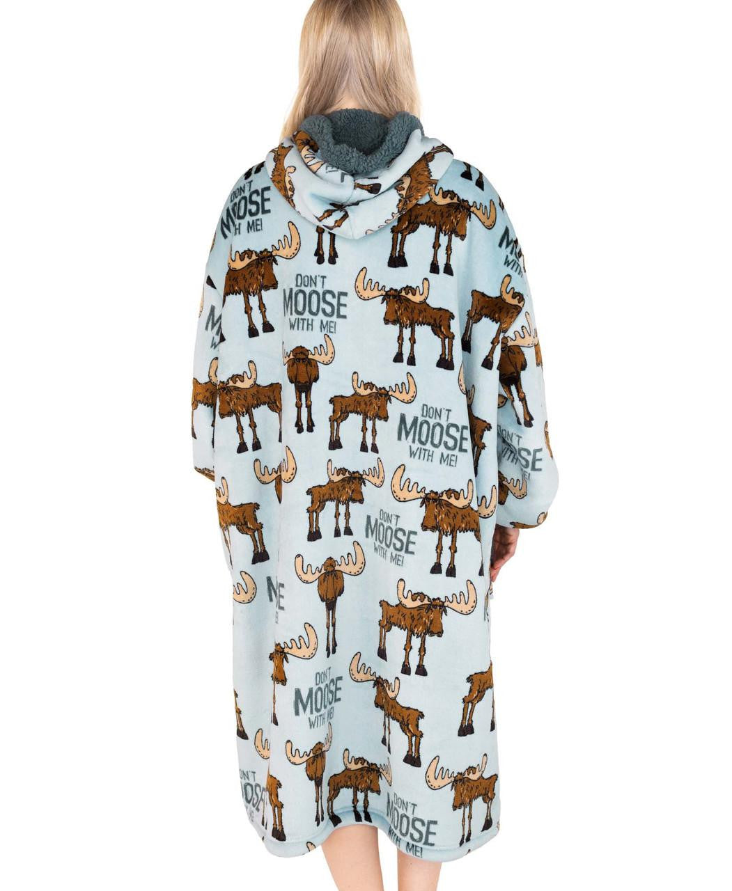 Don't Moose With Me Blanket Hoodie