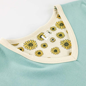 Booked Tonight Flower V-Neck Nightshirt