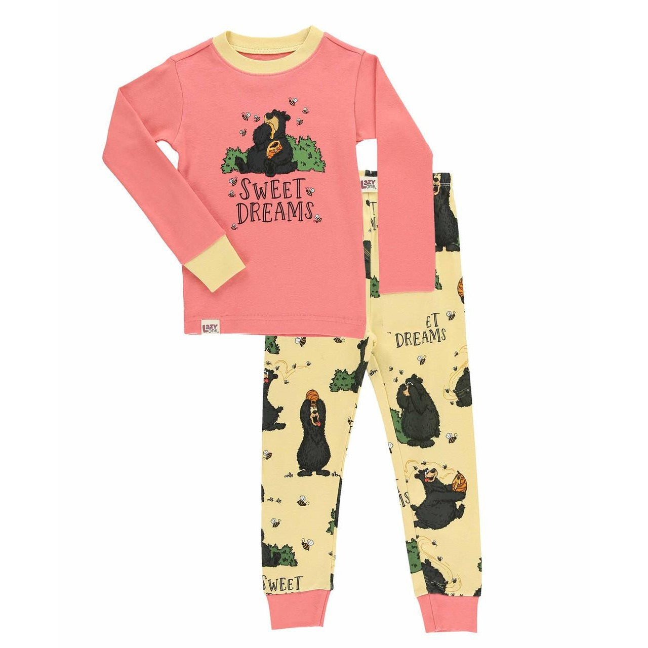 Sweet Dreams Bear Kid's Long Sleeve PJ's