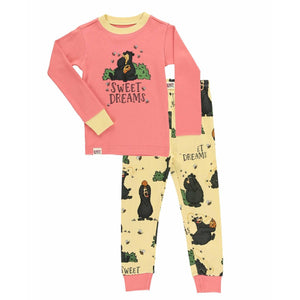Sweet Dreams Bear Kid's Long Sleeve PJ's