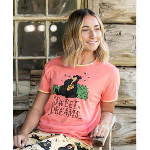 Sweet Dreams Bear Women's Regular Fit PJ Tee