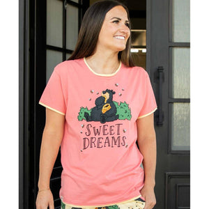 Sweet Dreams Bear Women's Regular Fit PJ Tee