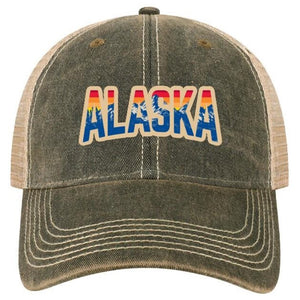 Alaska Mountain Sunset Trucker Hat