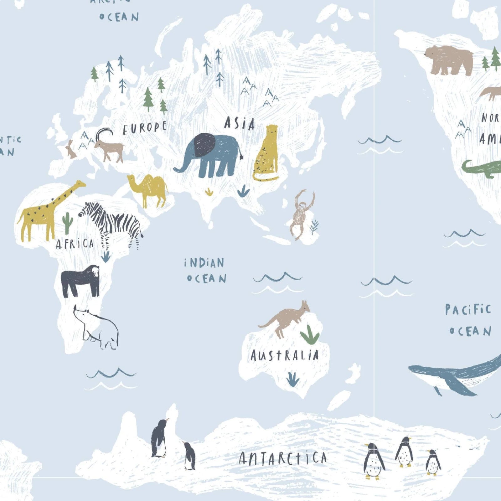 Sea The World Swaddle Blanket