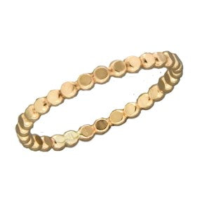 Half Round Smashed Bead Ring