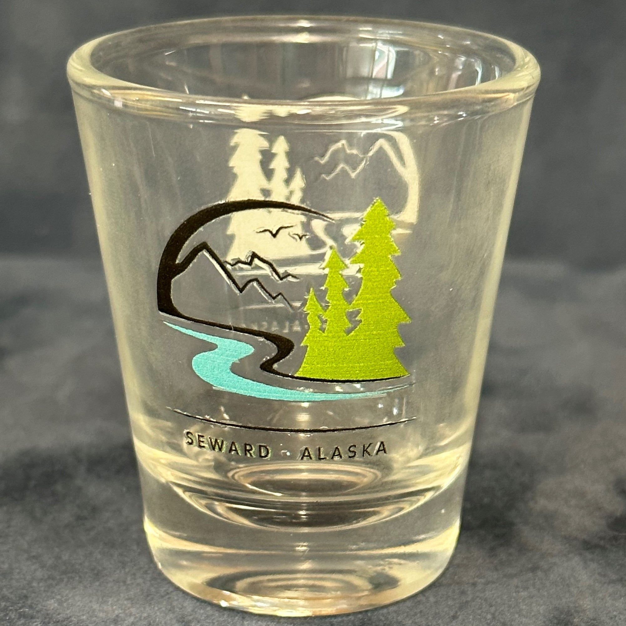 Forests Tides and Treasures Shot Glass -1.75oz.