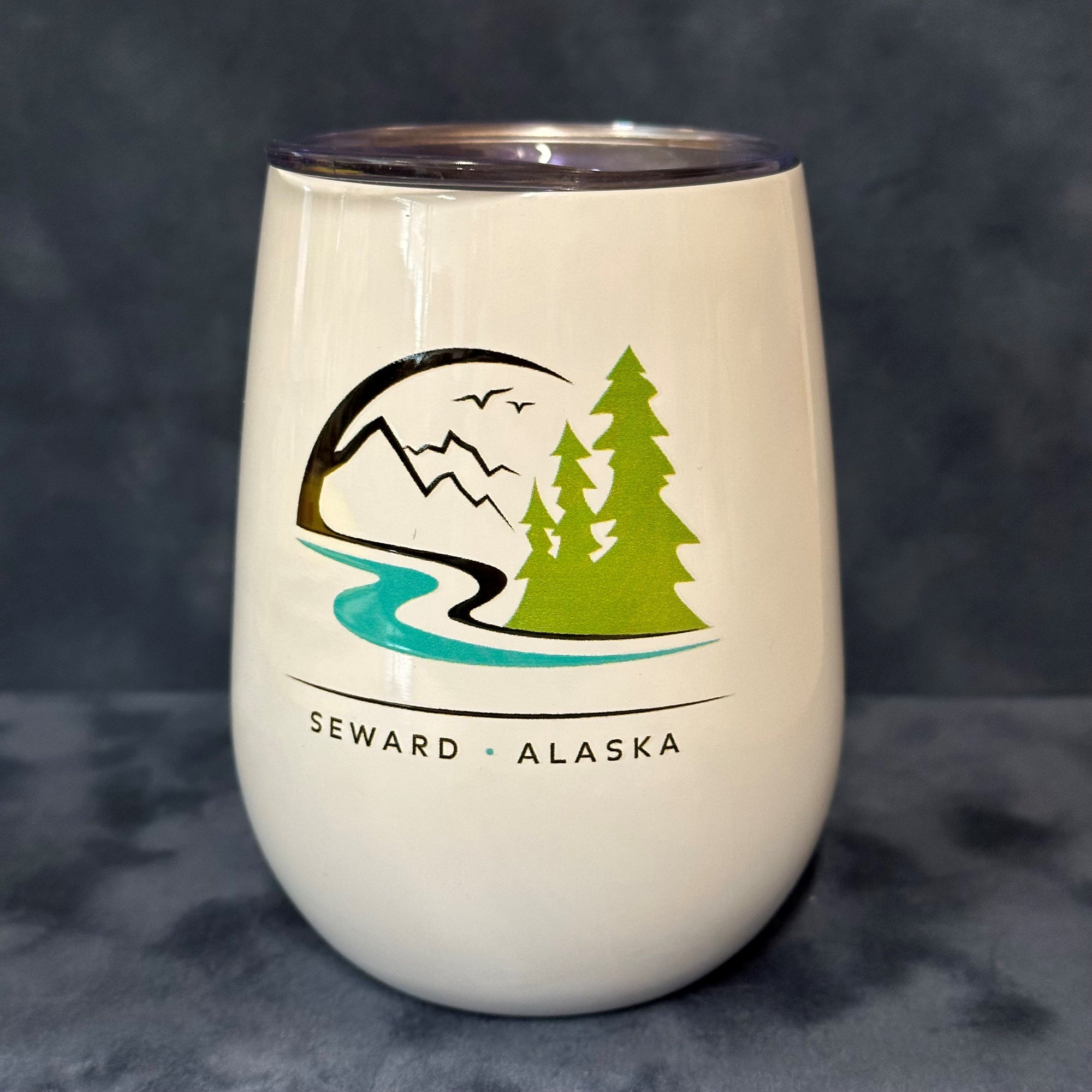 Forests Tides and Treasures Wine Glass -10oz.