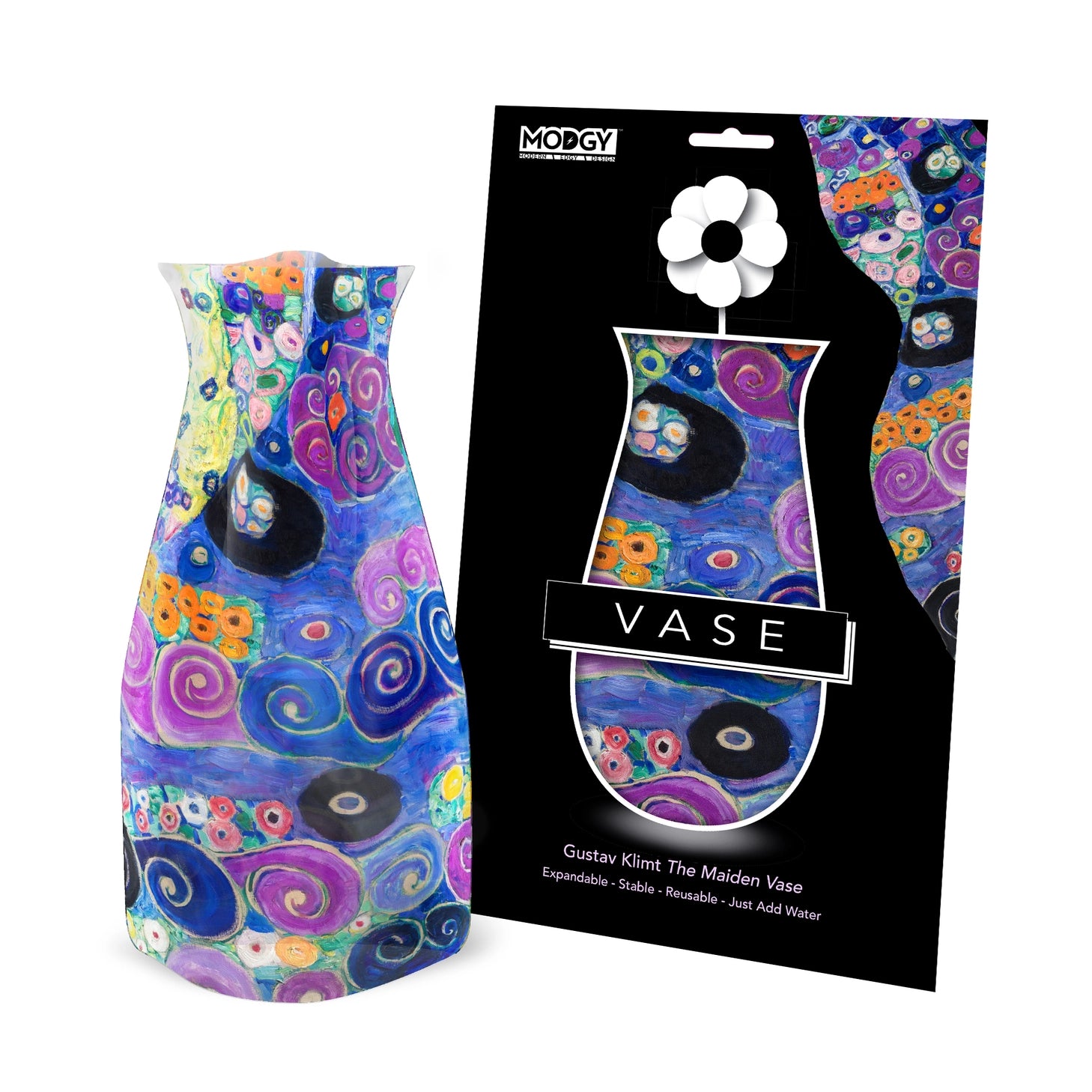 Gustav Klimt The Maiden Expandable Vase