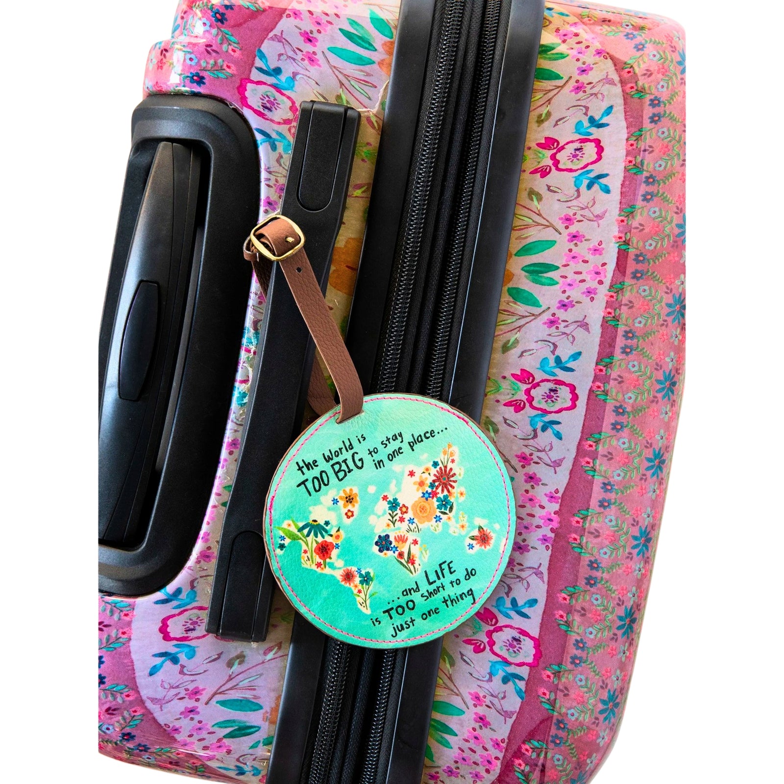 Travel Happy Luggage Tag